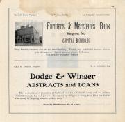 Farmers & Merchants Bank, Dodge & Winger, Caldwell County 1907 McGlumphy